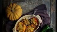 Stuffed Peppers with Quinoa, Eggplant and Squash