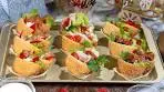 Stuffed pockets made of toasted bread - recipe for a snacks in ...