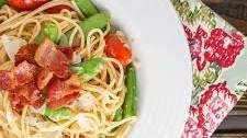 Sugar Snap Pea and Bacon Pasta