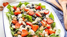 Summer Berry Salad with Creamy Lemon Vinaigrette Dressing