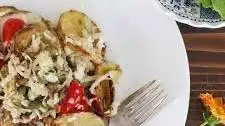 Summer Kohlrabi Slaw with Potatoes