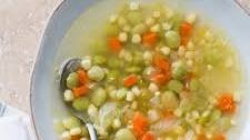 Summer Lima Bean & Corn Soup