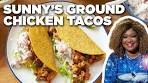 Sunny Anderson's Ground Chicken Tacos | Cooking for Real ...