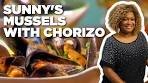 Sunny Anderson's Mussels with Chorizo | Food Network