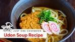 Super EASY Udon Soup Recipe きつねうどんの作り方 (レシピ)
