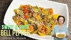 Sweet and Sour Bell Pepper Recipe By Manjula | Bell Pepper ...