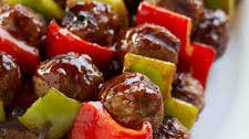 Sweet and Sour Meatball Skewers