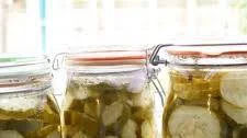 Sweet and sour pickled cucumber