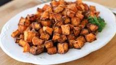 Sweet and Spicy Air Fried Sweet Potatoes