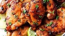 SWEET AND SPICY HONEY DIJON GLAZED CHICKEN