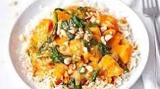 Sweet potato & peanut curry