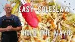 Tangy Vinegar Coleslaw Recipe (No Mayo Coleslaw!)
