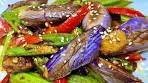 Tasty egg plants with lady fingers stir fry in sambal sauce