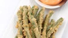 Tempura-style crispy green beans