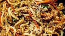 Teriyaki Chicken Yaki Udon (Stir-fried Udon Noodles)