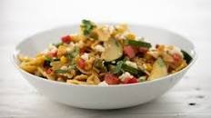 Tex-Mex Pasta Primavera with hatch chiles and zucchini