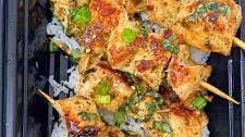 Thai Basil Chicken Skewers