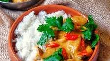 Thai Red Chicken Curry with Pineapple & Lychee