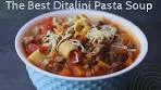 The Best Ditalini Pasta Soup