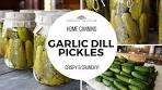 The best GARLIC DILL PICKLES recipe!