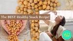 The BEST Healthy Snack - Sweet + Savory Roasted Chickpeas!