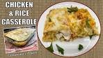 The Creamiest CHICKEN & RICE CASSEROLE | 5 Ingredient ...