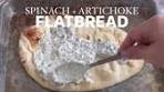 The easiest spinach and artichoke flatbread! I made this on ...