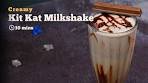 The Ultimate Creamy Kit Kat Milkshake | Chocolate Milkshake ...