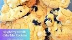 These are so Delicious! Blueberry Vanilla Cake Mix Cookies ...