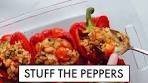 These vegetarian stuffed peppers are inspired by my favorite ...