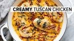 This CREAMY TUSCAN CHICKEN is a wow-worthy dinner ...