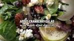 This festive Apple Cranberry Salad is made with pecans ...