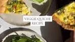 Tip to make the best veggie quiche. Start by pre baking your ...