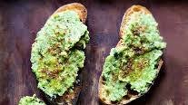 Toast with Lemony Pea Mash