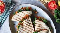 Toasted quesadilla with chipotle, sweet potato, corn and Tenderstem® broccoli