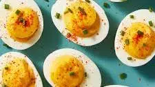 Togarashi Deviled Eggs