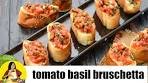 Tomato and Basil Bruschetta by Tarla Dalal