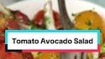 Tomato Avocado Salad is fast, light, and fresh, topped with ...