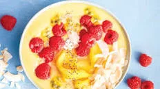Tropical mango smoothie bowl