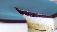 Two-Tone Blueberry-Cream Cheese Jello Cake?