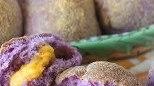 Ube Pandesal with Cheese