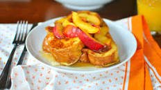 Vanilla Bean French Toast with Nectarines