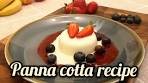 Vanilla PANNA COTTA recipe | Classic Italian dessert