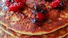 Vegan banana oats pancakes