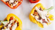 Vegan Burrito Stuffed Peppers