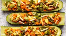 Vegetable-Stuffed Zucchini