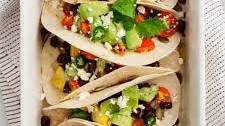 Vegetarian Tacos with Avocado Sauce