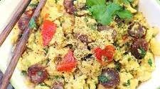 Vietnamese Scrambled Eggs with Chinese Sausage