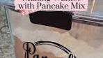 Waffles with Pancake Mix! Super easy! 🤗 Just add 2 tbsp of ...