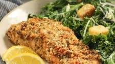 Walnut Crusted Salmon (Sheet Pan or Air Fryer)